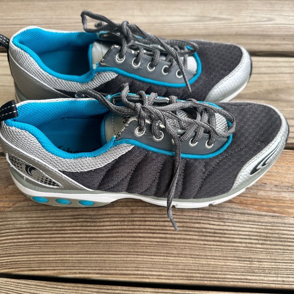 Therafit Gray and Blue Athletic Shoes